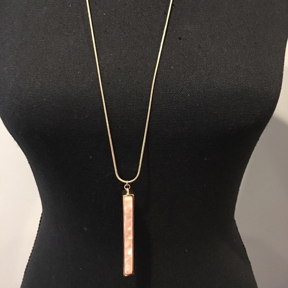 Gold and Pink Necklace